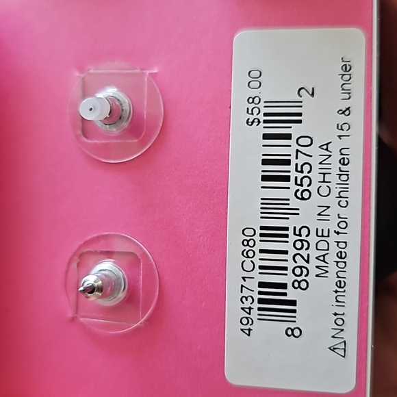 Betsey Johnson Black Bow & Vintage Look Swan Picture Frame Drop Earrings NWT - Picture 5 of 5